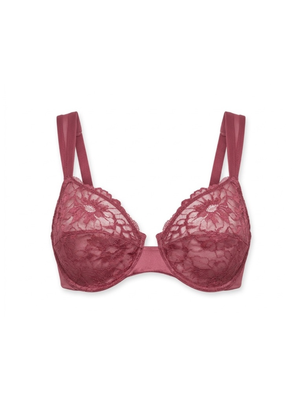 LA PERLA Dusty Rose Lace Silk Bra 36D